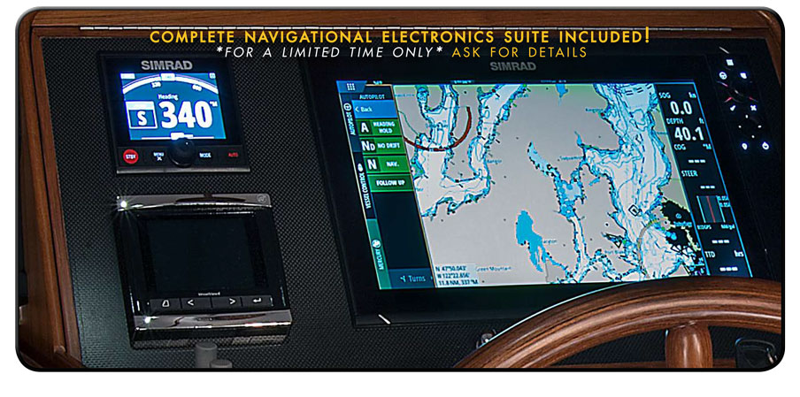 Complete Navigational Electronics when ordering a Helmsman Trawlers - Limited time promotion